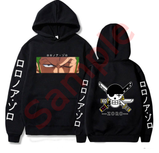 Hoodie with anime print One Piece - / One Piece - Black, XS