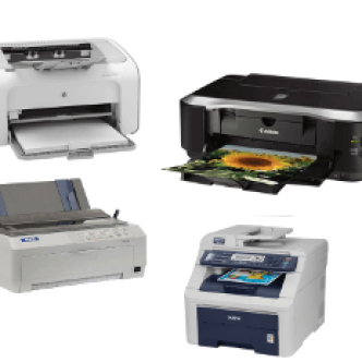 Printer equipment selection